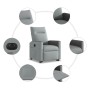Sillón eléctrico reclinable elevable de tela gris claro by , Armchairs - Ref: Foro24-3324066, Price: 299,35 €, Discount: %