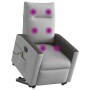 Sillón de masaje eléctrico reclinable elevable tela gris nube by , Armchairs - Ref: Foro24-3324072, Price: 321,41 €, Discount: %