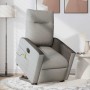 Sillón de masaje eléctrico reclinable elevable tela gris nube by , Armchairs - Ref: Foro24-3324072, Price: 321,41 €, Discount: %