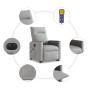 Sillón de masaje eléctrico reclinable elevable tela gris nube by , Armchairs - Ref: Foro24-3324072, Price: 321,41 €, Discount: %