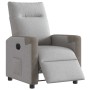 Sillón reclinable eléctrico de tela gris nube by , Armchairs - Ref: Foro24-3324079, Price: 228,12 €, Discount: %