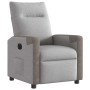 Sillón reclinable eléctrico de tela gris nube by , Armchairs - Ref: Foro24-3324079, Price: 228,12 €, Discount: %