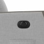Sillón reclinable eléctrico de tela gris nube by , Armchairs - Ref: Foro24-3324079, Price: 228,12 €, Discount: %
