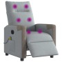 Sillón reclinable de masaje eléctrico tela gris claro by , Armchairs - Ref: Foro24-3324085, Price: 250,13 €, Discount: %