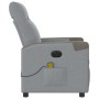Sillón reclinable de masaje eléctrico tela gris claro by , Armchairs - Ref: Foro24-3324085, Price: 250,13 €, Discount: %