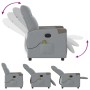 Sillón reclinable de masaje eléctrico tela gris claro by , Armchairs - Ref: Foro24-3324085, Price: 250,13 €, Discount: %