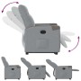 Sillón eléctrico reclinable elevable de tela gris claro de , Sillones - Ref: Foro24-3324100, Precio: 301,01 €