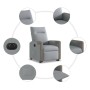 Sillón eléctrico reclinable elevable de tela gris claro by , Armchairs - Ref: Foro24-3324100, Price: 301,12 €, Discount: %