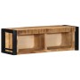 Mueble de TV madera maciza de mango rugosa 80x30x25 cm by , CD and DVD storage - Ref: Foro24-4015933, Price: 112,22 €, Discou...