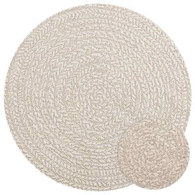 Alfombra ZIZUR aspecto yute interior/exterior crema Ø 90 cm von , Teppiche - Ref: Foro24-4010384, Preis: 42,00 €, Rabatt: %
