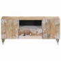 Mueble de TV madera maciza de mango 105x33,5x46 cm de , Almacenamiento para CD y DVD - Ref: Foro24-4018678, Precio: 104,77 €,...