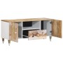 Mueble de TV madera maciza de mango 105x33,5x46 cm de , Almacenamiento para CD y DVD - Ref: Foro24-4018678, Precio: 104,77 €,...