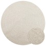 Alfombra ZIZUR aspecto yute interior/exterior crema Ø 160 cm by , Rugs - Ref: Foro24-4010386, Price: 86,71 €, Discount: %