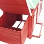 Chicken coop with nesting box solid red fir wood 190x72x102 cm by vidaXL, Cages and habitats for small animals - Ref: Foro24-...