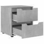 Mesilla de noche VISNES gris hormigón 45x40x50 cm by , Nightstands - Ref: Foro24-4108282, Price: 76,24 €, Discount: %