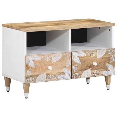 Mueble de TV madera maciza de mango 70x33,5x46 cm by , CD and DVD storage - Ref: Foro24-4018665, Price: 73,34 €, Discount: %