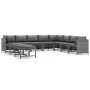 11-piece garden furniture set and gray synthetic rattan cushions by vidaXL, Garden sets - Ref: Foro24-3059775, Price: 565,87 ...