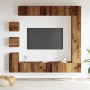 Conjunto de mueble de TV 9 piezas montado la pared madera vieja von , TV-Möbel - Ref: Foro24-3329221, Preis: 361,26 €, Rabatt: %