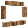 Conjunto de mueble de TV 6 piezas montado la pared madera vieja de , Muebles TV - Ref: Foro24-3329001, Precio: 289,24 €, Desc...