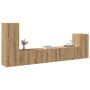Mueble para TV de pared madera contrachapada artesanal 4 piezas von , TV-Möbel - Ref: Foro24-3329216, Preis: 152,50 €, Rabatt: %