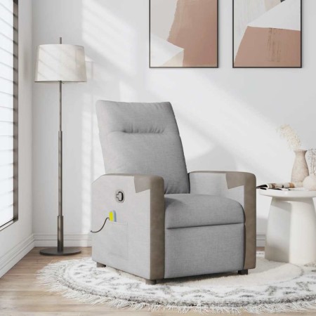 Sillón de masaje reclinable de tela gris nube von , Sessel - Ref: Foro24-4104843, Preis: 206,64 €, Rabatt: %
