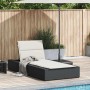 Tumbona con cojín flotante ratán sintético negro von , Liegen - Ref: Foro24-4104202, Preis: 216,07 €, Rabatt: %