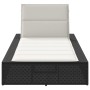 Tumbona con cojín flotante ratán sintético negro von , Liegen - Ref: Foro24-4104202, Preis: 216,07 €, Rabatt: %