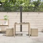 Taburetes de jardín con cojines 2 uds beige 40x40x43 cm von , Hocker für den Außenbereich - Ref: Foro24-4104043, Preis: 127,5...
