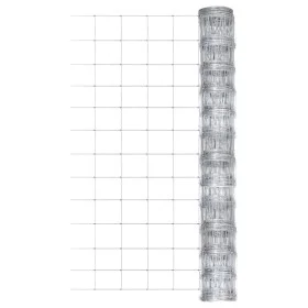 Gartenzaun aus silberverzinktem Stahl, 50 x 1,25 m von vidaXL, Zaunpaneele - Ref: Foro24-149487, Preis: 77,09 €, Rabatt: %