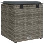 Taburetes de jardín con cojines 2 uds gris 40x40x43 cm von , Hocker für den Außenbereich - Ref: Foro24-4104041, Preis: 127,35...