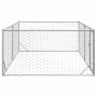 Perrera de exterior puerta acero galvanizado plateado 3x2x1 m von , Hundehütten - Ref: Foro24-4105413, Preis: 111,78 €, Rabat...