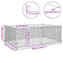 Perrera de exterior puerta acero galvanizado plateado 3x2x1 m von , Hundehütten - Ref: Foro24-4105413, Preis: 111,78 €, Rabat...