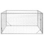 Perrera de exterior puerta acero galvanizado plateado 2x2x1 m von , Hundehütten - Ref: Foro24-4105411, Preis: 90,02 €, Rabatt: %