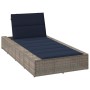Tumbona con cojín flotante ratán sintético gris von , Liegen - Ref: Foro24-4104209, Preis: 222,11 €, Rabatt: %