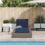 Tumbona con cojín flotante ratán sintético gris von , Liegen - Ref: Foro24-4104209, Preis: 222,11 €, Rabatt: %