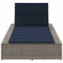 Tumbona con cojín flotante ratán sintético gris von , Liegen - Ref: Foro24-4104209, Preis: 222,11 €, Rabatt: %