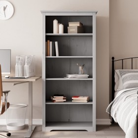 Librería BODO 5 estantes madera maciza pino gris 82x40x173 cm von , Bücherregale und Regale - Ref: Foro24-355082, Preis: 179,...