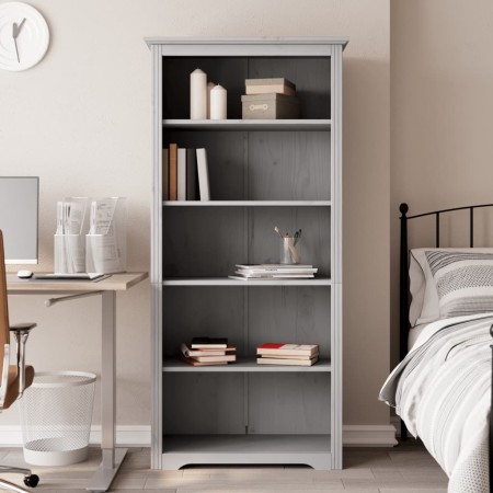 Librería BODO 5 estantes madera maciza pino gris 82x40x173 cm von , Bücherregale und Regale - Ref: Foro24-355082, Preis: 179,...
