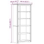 Librería BODO 5 estantes madera maciza pino gris 82x40x173 cm von , Bücherregale und Regale - Ref: Foro24-355082, Preis: 179,...