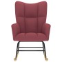 Silla mecedora de tela rojo vino tinto von , Schaukelstühle - Ref: Foro24-4016792, Preis: 116,81 €, Rabatt: %