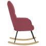 Silla mecedora de tela rojo vino tinto von , Schaukelstühle - Ref: Foro24-4016792, Preis: 116,81 €, Rabatt: %