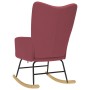 Silla mecedora de tela rojo vino tinto von , Schaukelstühle - Ref: Foro24-4016792, Preis: 116,81 €, Rabatt: %