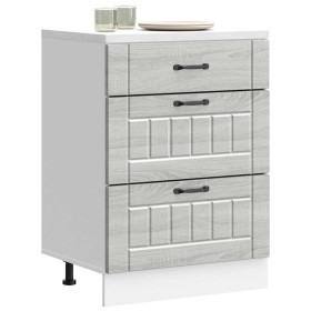 Mueble bajo de cocina Lucca madera contrachapada gris sonoma von , Küchenschränke - Ref: Foro24-854275, Preis: 111,38 €, Raba...