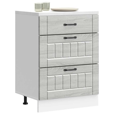 Mueble bajo de cocina Lucca madera contrachapada gris sonoma von , Küchenschränke - Ref: Foro24-854275, Preis: 111,38 €, Raba...