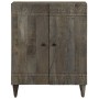 Aparador de madera maciza de mango gris claro 60x33,5x75 cm von , Schließfächer und Lagerschränke - Ref: Foro24-4017794, Prei...