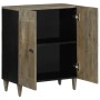 Aparador de madera maciza de mango gris claro 60x33,5x75 cm von , Schließfächer und Lagerschränke - Ref: Foro24-4017794, Prei...