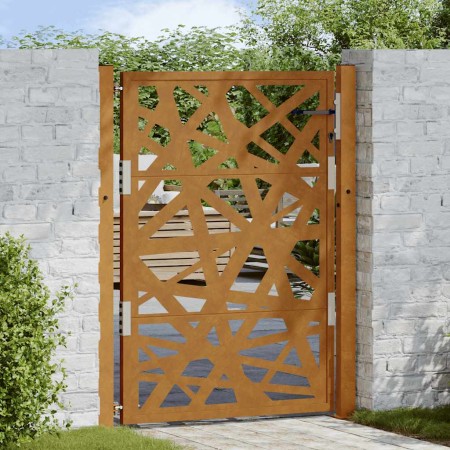 Puerta de jardín de acero desgastado diseño ligero 105x130 cm by , garden gates - Ref: Foro24-4100955, Price: 209,91 €, Disco...