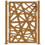 Puerta de jardín de acero desgastado diseño ligero 105x130 cm by , garden gates - Ref: Foro24-4100955, Price: 209,91 €, Disco...
