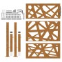 Puerta de jardín de acero desgastado diseño ligero 105x130 cm by , garden gates - Ref: Foro24-4100955, Price: 209,91 €, Disco...