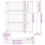 Puerta de jardín de acero desgastado diseño ligero 105x130 cm by , garden gates - Ref: Foro24-4100955, Price: 209,91 €, Disco...